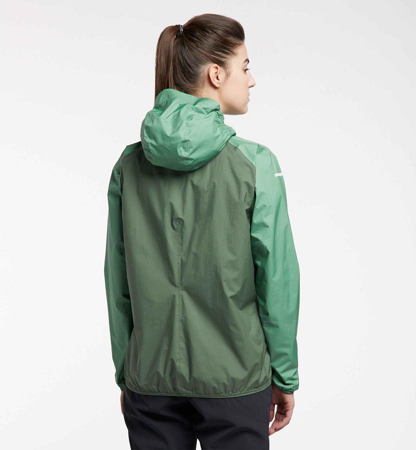 Haglöfs Womens L.I.M Proof Hiking Jacket Green New Zealand 07196ZXNB